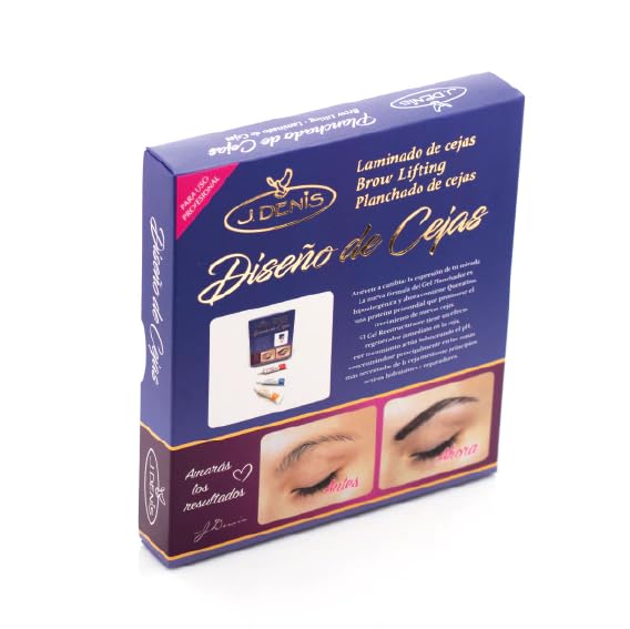 J. Denis Eyebrow Design Kit - Eyebrow Makeup Kit - Natural - 4 Brushes - 30 Applications